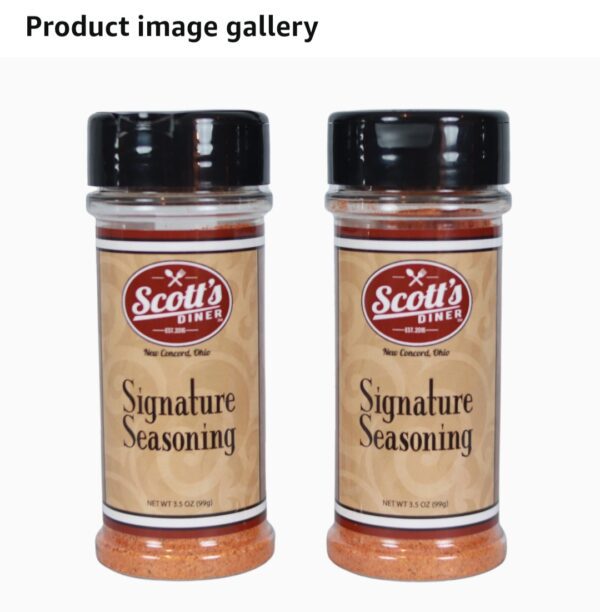 Two jars of Scott's Diner Signature Seasoning Quarterly Subscription on a white background.